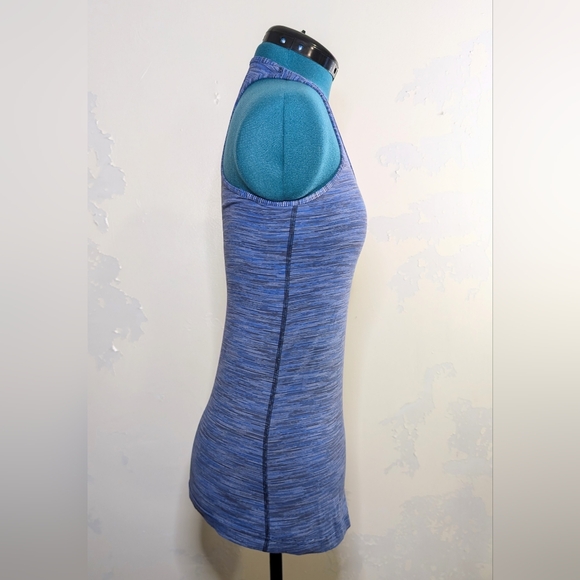 Lululemon blue multicolor striped racerback tank, XS-S - Picture 4 of 5